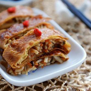 Cách làm tàu hũ ky cuốn chay