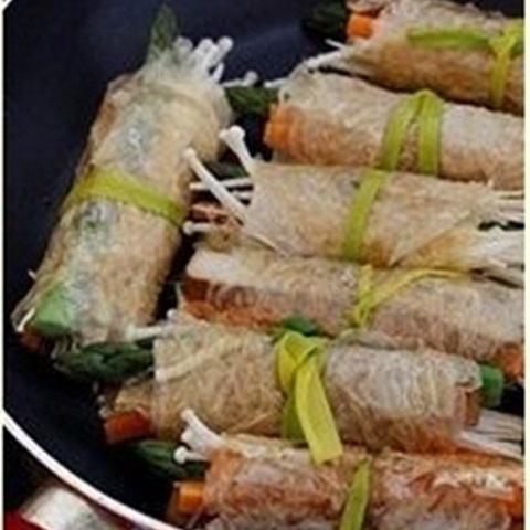 Cách làm tàu hũ cuộn măng tây