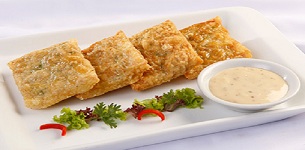 Tàu hủ ky cuộn mực chiên