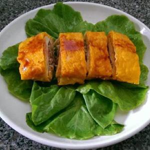 Cách làm tàu hũ ky cuộn nấm