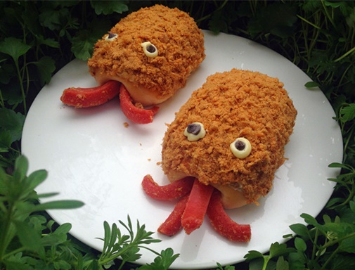 Tê tê đầu lưỡi món gỏi dưa chuột thịt heo