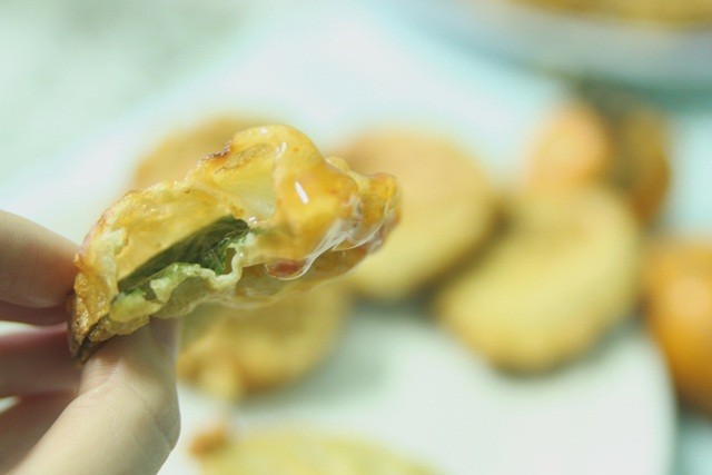 Tempura cà tím tía tô