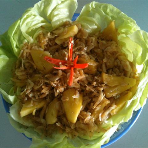 Cách làm tép khô xào thơm