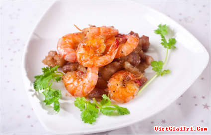 Tép ram thịt ba chỉ