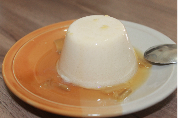 Thạch đậu nành sốt gừng