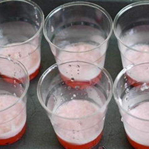 Cách làm thạch kem nhiều màu