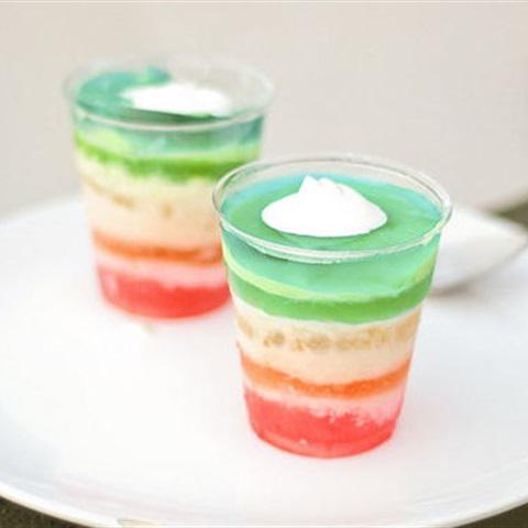 Cách làm thạch kem nhiều màu