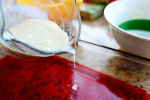 Thạch rau câu ba màu đón giáng sinh