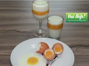 Thạch sữa xoài lốt trứng