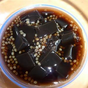 Cách làm thạch sương sáo hạt é