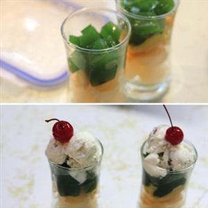 Cách làm thạch trà xanh trái cây
