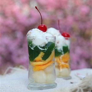 Cách làm thạch trà xanh trái cây