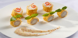 Thăn heo cuộn dừa