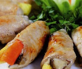 Thăn heo cuốn mật ong