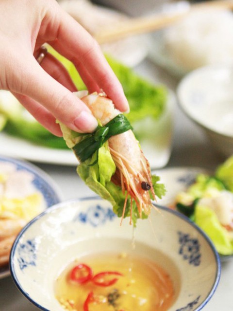 Thang cuốn tôm thịt