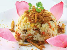 Thanh đạm cơm chay gói lá sen