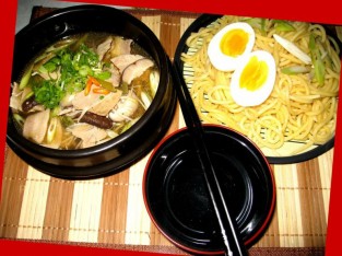 Thanh đạm với món mì Nhật