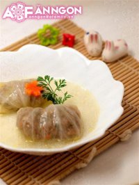 Thanh mát bắp cải cuộn thịt