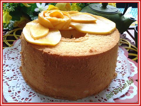 Thành viên vào Bếp: Bánh bông lan xoài xốp mịn