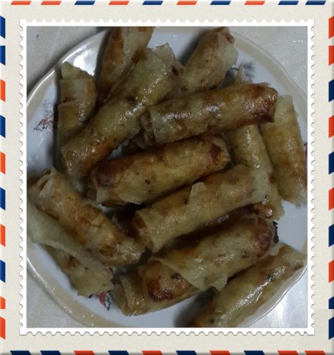 Thành viên vào Bếp: Bánh hỏi cuộn nem nướng