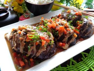 Thành viên vào Bếp: Cà tím nhồi thịt nhanh gọn ngon cơm