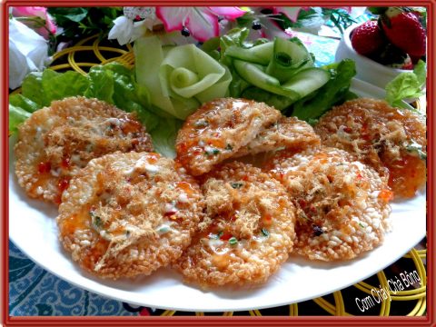 Thành viên vào Bếp: Cách làm cơm cháy chà bông giòn ngon