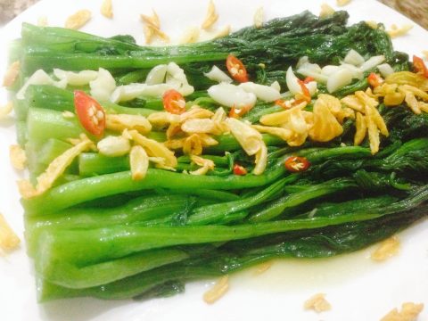 Thành viên vào Bếp: Cải ngồng xào tỏi