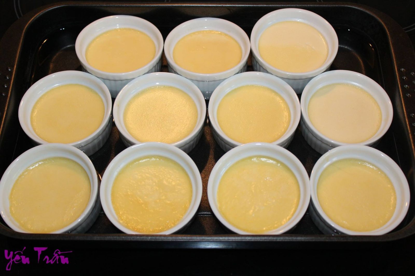 Thành viên vào Bếp: Công thức làm bánh flan mịn màng