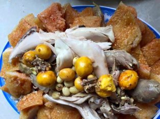 Thành viên vào Bếp: Gà bó xôi chiên phồng