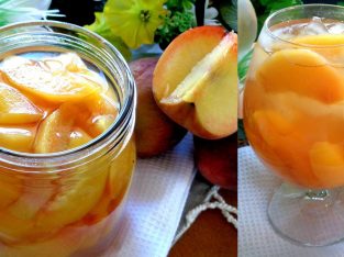 Thành viên vào Bếp: Món trà đào thơm ngon