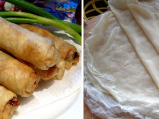 Thành viên vào Bếp: Tự làm bánh tráng cuốn chả giò