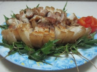 Thịt ba chỉ áp chảo