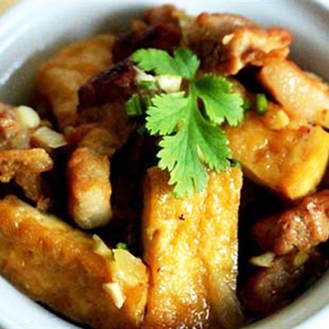 Cách làm thịt ba chỉ kho đậu hũ