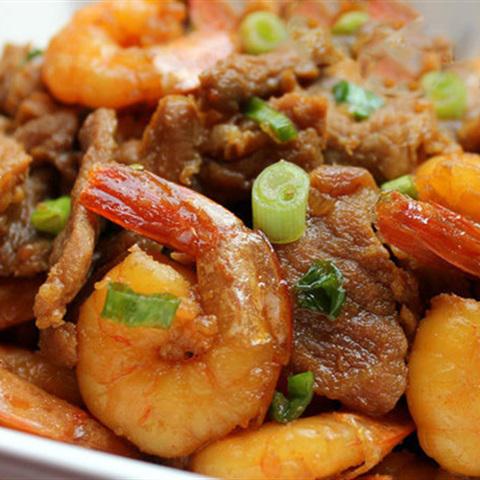 Cách làm thịt ba chỉ rang tôm