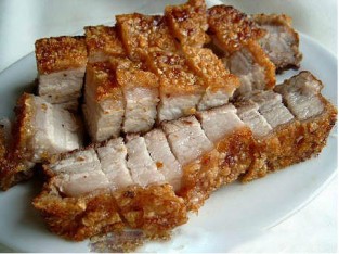 Thịt ba chỉ trộn vừng