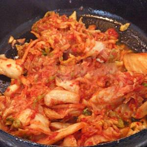 Cách làm thịt ba chỉ xào kim chi