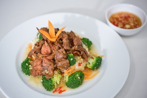 Thịt ba rọi chiên ngũ vị