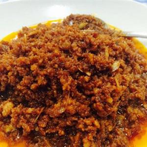 Cách làm thịt bằm chưng mắm tép
