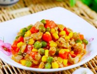 Thịt băm xào thập cẩm