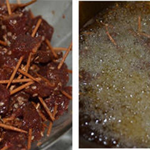 Cách làm thịt bò chiên tẩm mè