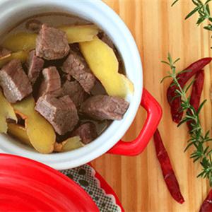 Cách làm thịt bò hầm gừng