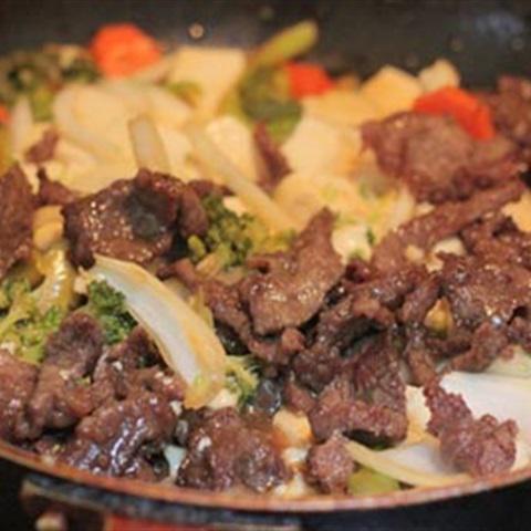 Cách làm thịt bò sốt đậu hũ non