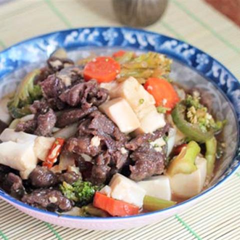 Cách làm thịt bò sốt đậu hũ non