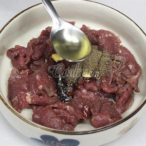 Cách làm thịt bò xào bạc hà