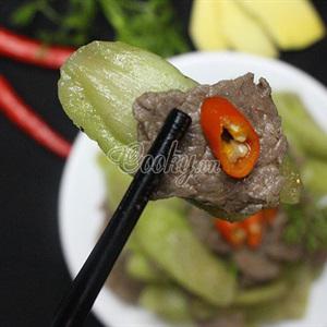 Cách làm thịt bò xào bạc hà