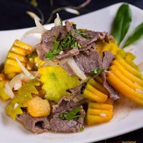 Cách làm thịt bò xào bí đỏ