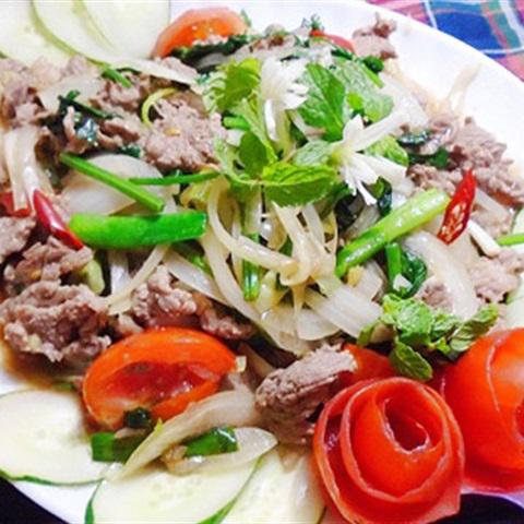 Cách làm thịt bò xào cần tỏi