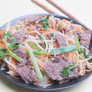 Cách làm thịt bò xào củ cải khô