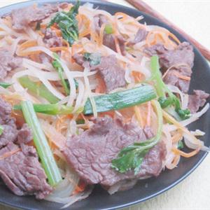 Cách làm thịt bò xào củ cải khô