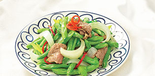 Thịt bò xào đậu cove